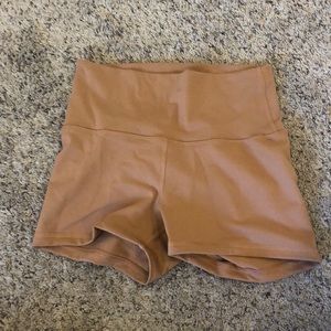 Nude biker shorts